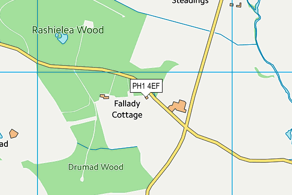 PH1 4EF map - OS VectorMap District (Ordnance Survey) PH1 4EF map - OS VectorMap District (Ordnance Survey)