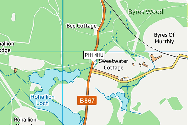 PH1 4HU map - OS VectorMap District (Ordnance Survey) PH1 4HU map - OS VectorMap District (Ordnance Survey)