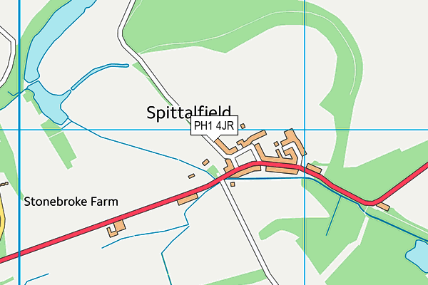 PH1 4JR map - OS VectorMap District (Ordnance Survey) PH1 4JR map - OS VectorMap District (Ordnance Survey)