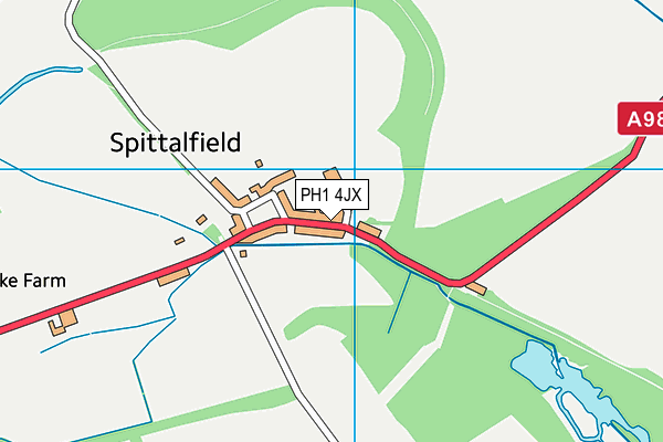 PH1 4JX map - OS VectorMap District (Ordnance Survey) PH1 4JX map - OS VectorMap District (Ordnance Survey)