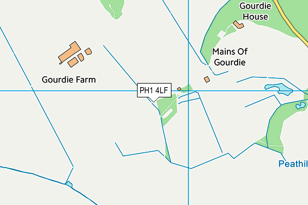 PH1 4LF map - OS VectorMap District (Ordnance Survey) PH1 4LF map - OS VectorMap District (Ordnance Survey)