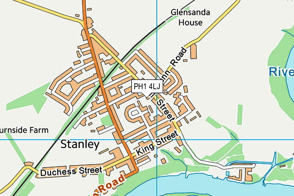PH1 4LJ map - OS VectorMap District (Ordnance Survey) PH1 4LJ map - OS VectorMap District (Ordnance Survey)
