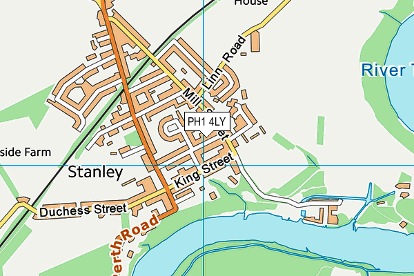 PH1 4LY map - OS VectorMap District (Ordnance Survey) PH1 4LY map - OS VectorMap District (Ordnance Survey)