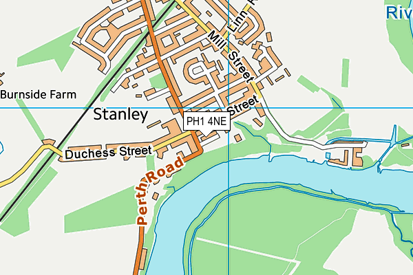 PH1 4NE map - OS VectorMap District (Ordnance Survey) PH1 4NE map - OS VectorMap District (Ordnance Survey)
