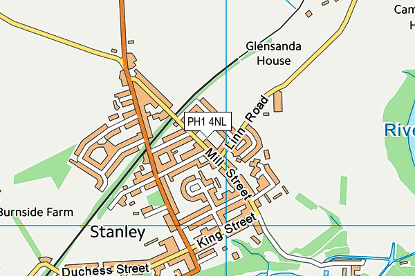 PH1 4NL map - OS VectorMap District (Ordnance Survey) PH1 4NL map - OS VectorMap District (Ordnance Survey)