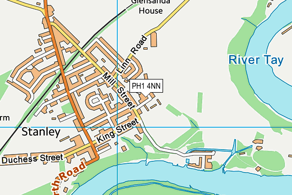 PH1 4NN map - OS VectorMap District (Ordnance Survey) PH1 4NN map - OS VectorMap District (Ordnance Survey)