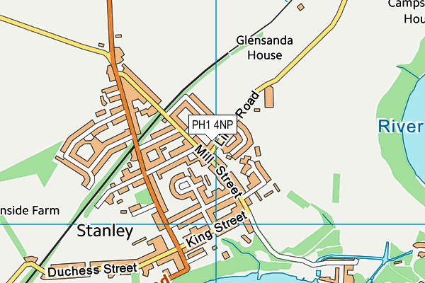 PH1 4NP map - OS VectorMap District (Ordnance Survey) PH1 4NP map - OS VectorMap District (Ordnance Survey)