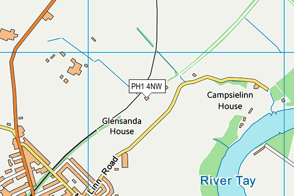PH1 4NW map - OS VectorMap District (Ordnance Survey) PH1 4NW map - OS VectorMap District (Ordnance Survey)