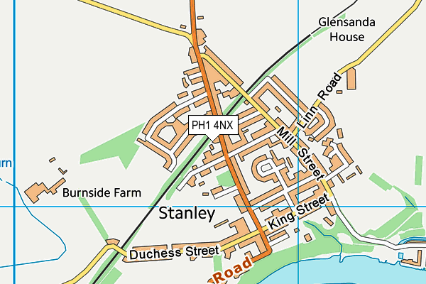 PH1 4NX map - OS VectorMap District (Ordnance Survey) PH1 4NX map - OS VectorMap District (Ordnance Survey)