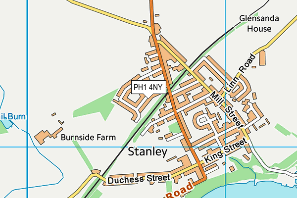 PH1 4NY map - OS VectorMap District (Ordnance Survey) PH1 4NY map - OS VectorMap District (Ordnance Survey)