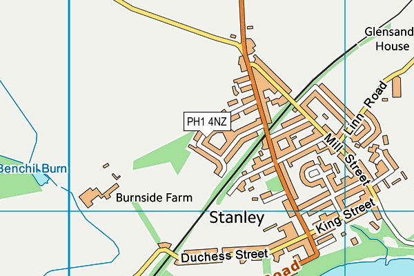 PH1 4NZ map - OS VectorMap District (Ordnance Survey) PH1 4NZ map - OS VectorMap District (Ordnance Survey)