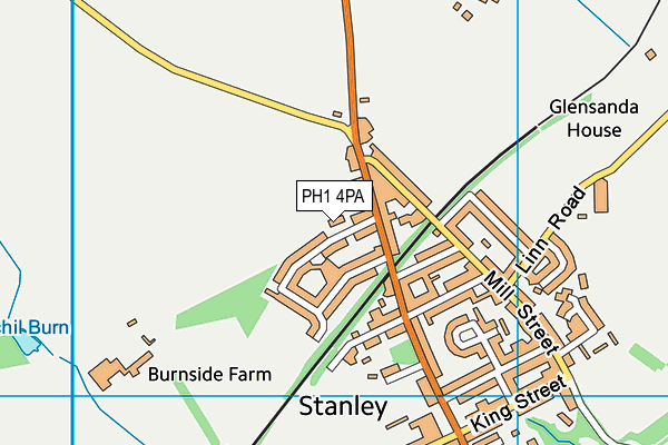PH1 4PA map - OS VectorMap District (Ordnance Survey) PH1 4PA map - OS VectorMap District (Ordnance Survey)