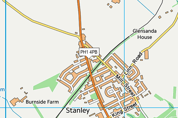 PH1 4PB map - OS VectorMap District (Ordnance Survey) PH1 4PB map - OS VectorMap District (Ordnance Survey)