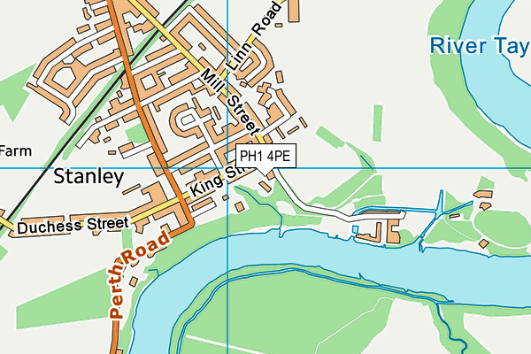 PH1 4PE map - OS VectorMap District (Ordnance Survey) PH1 4PE map - OS VectorMap District (Ordnance Survey)
