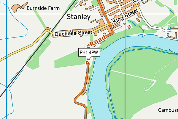 PH1 4PW map - OS VectorMap District (Ordnance Survey) PH1 4PW map - OS VectorMap District (Ordnance Survey)