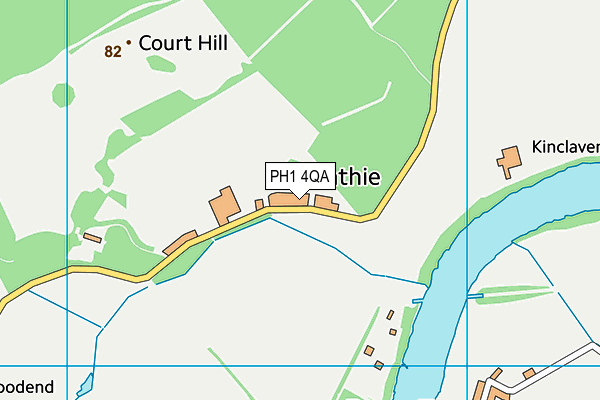 PH1 4QA map - OS VectorMap District (Ordnance Survey) PH1 4QA map - OS VectorMap District (Ordnance Survey)