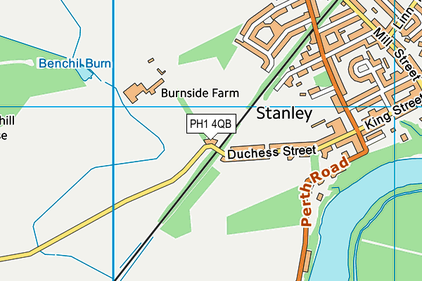 PH1 4QB map - OS VectorMap District (Ordnance Survey)
