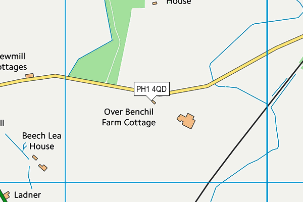 PH1 4QD map - OS VectorMap District (Ordnance Survey) PH1 4QD map - OS VectorMap District (Ordnance Survey)