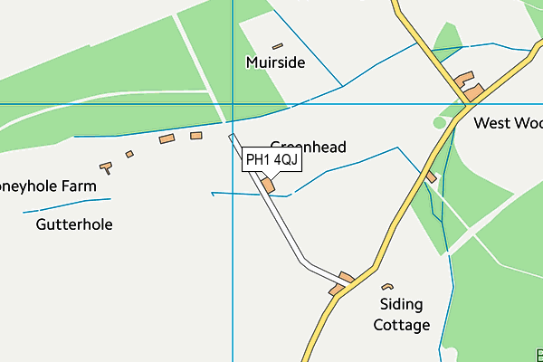 PH1 4QJ map - OS VectorMap District (Ordnance Survey) PH1 4QJ map - OS VectorMap District (Ordnance Survey)