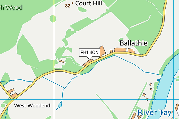 PH1 4QN map - OS VectorMap District (Ordnance Survey) PH1 4QN map - OS VectorMap District (Ordnance Survey)