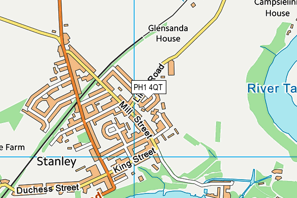PH1 4QT map - OS VectorMap District (Ordnance Survey) PH1 4QT map - OS VectorMap District (Ordnance Survey)