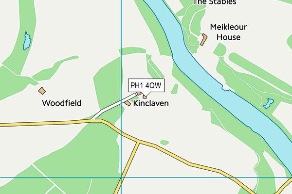 PH1 4QW map - OS VectorMap District (Ordnance Survey)