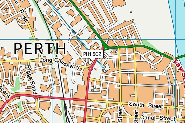 PH1 5QZ map - OS VectorMap District (Ordnance Survey)