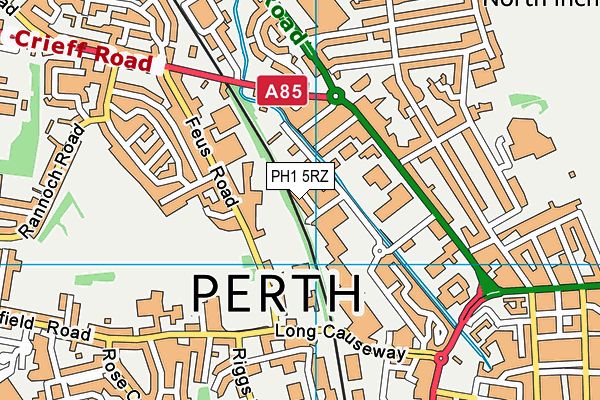 PH1 5RZ map - OS VectorMap District (Ordnance Survey) PH1 5RZ map - OS VectorMap District (Ordnance Survey)
