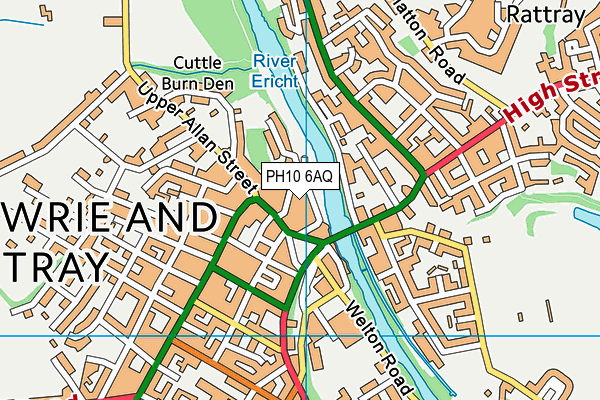 PH10 6AQ map - OS VectorMap District (Ordnance Survey)