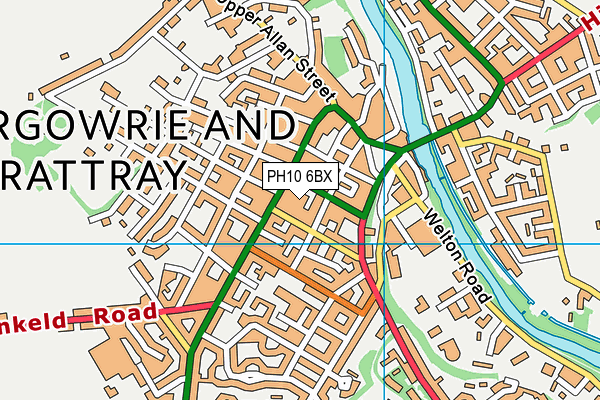PH10 6BX map - OS VectorMap District (Ordnance Survey) PH10 6BX map - OS VectorMap District (Ordnance Survey)
