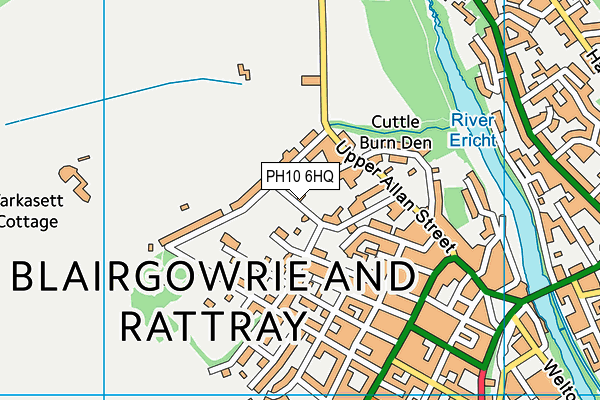 PH10 6HQ map - OS VectorMap District (Ordnance Survey)