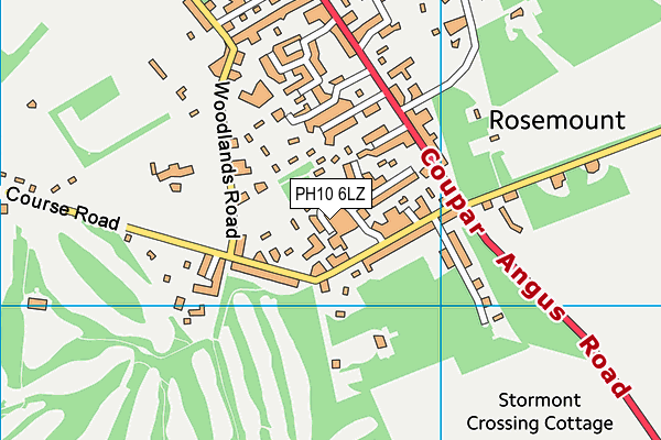 PH10 6LZ map - OS VectorMap District (Ordnance Survey)