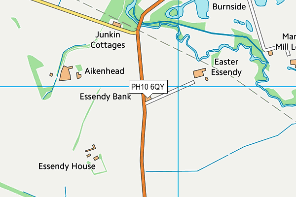 PH10 6QY map - OS VectorMap District (Ordnance Survey)