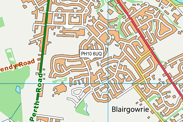 PH10 6UQ map - OS VectorMap District (Ordnance Survey)