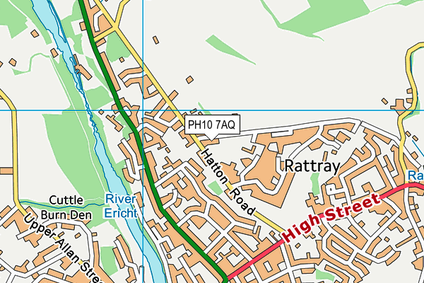 PH10 7AQ map - OS VectorMap District (Ordnance Survey) PH10 7AQ map - OS VectorMap District (Ordnance Survey)