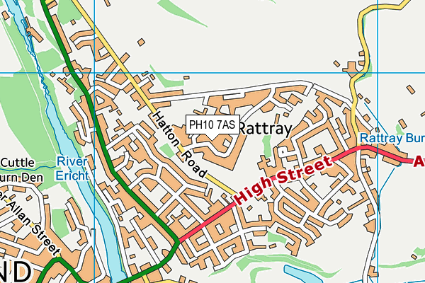 PH10 7AS map - OS VectorMap District (Ordnance Survey) PH10 7AS map - OS VectorMap District (Ordnance Survey)