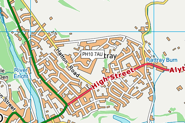 PH10 7AU map - OS VectorMap District (Ordnance Survey) PH10 7AU map - OS VectorMap District (Ordnance Survey)