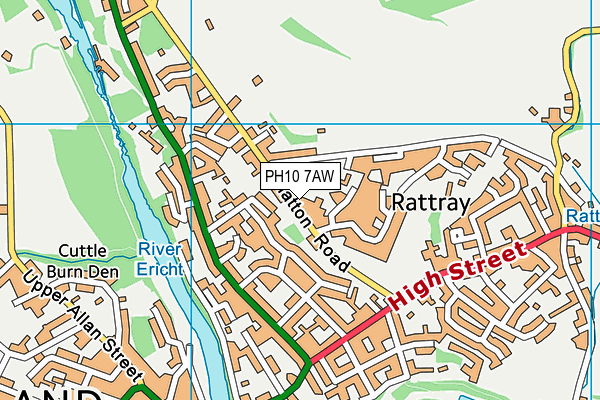 PH10 7AW map - OS VectorMap District (Ordnance Survey) PH10 7AW map - OS VectorMap District (Ordnance Survey)