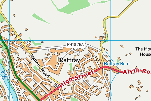 PH10 7BA map - OS VectorMap District (Ordnance Survey) PH10 7BA map - OS VectorMap District (Ordnance Survey)