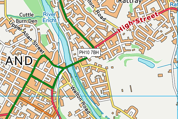 PH10 7BH map - OS VectorMap District (Ordnance Survey) PH10 7BH map - OS VectorMap District (Ordnance Survey)