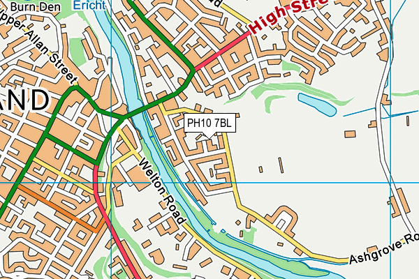 PH10 7BL map - OS VectorMap District (Ordnance Survey) PH10 7BL map - OS VectorMap District (Ordnance Survey)