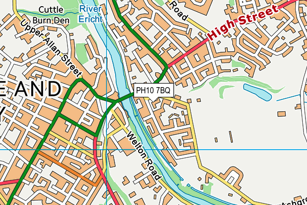 PH10 7BQ map - OS VectorMap District (Ordnance Survey) PH10 7BQ map - OS VectorMap District (Ordnance Survey)