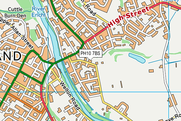 PH10 7BS map - OS VectorMap District (Ordnance Survey) PH10 7BS map - OS VectorMap District (Ordnance Survey)