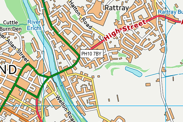 PH10 7BY map - OS VectorMap District (Ordnance Survey) PH10 7BY map - OS VectorMap District (Ordnance Survey)