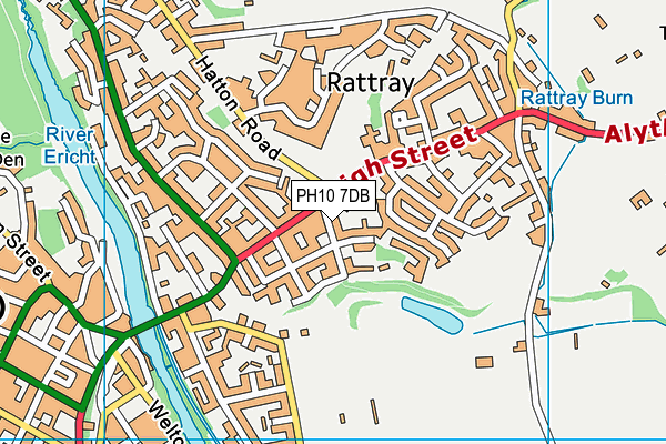 PH10 7DB map - OS VectorMap District (Ordnance Survey) PH10 7DB map - OS VectorMap District (Ordnance Survey)