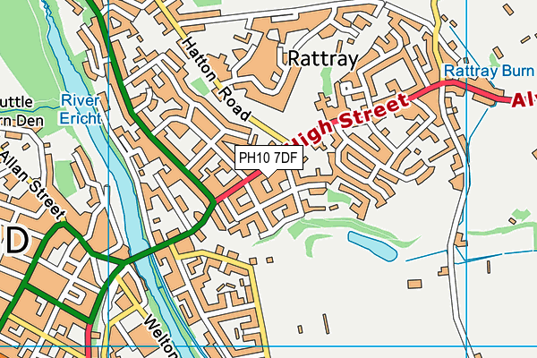PH10 7DF map - OS VectorMap District (Ordnance Survey) PH10 7DF map - OS VectorMap District (Ordnance Survey)