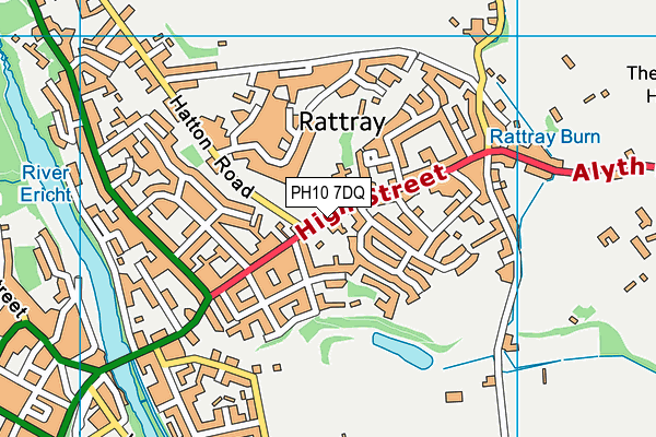 PH10 7DQ map - OS VectorMap District (Ordnance Survey) PH10 7DQ map - OS VectorMap District (Ordnance Survey)