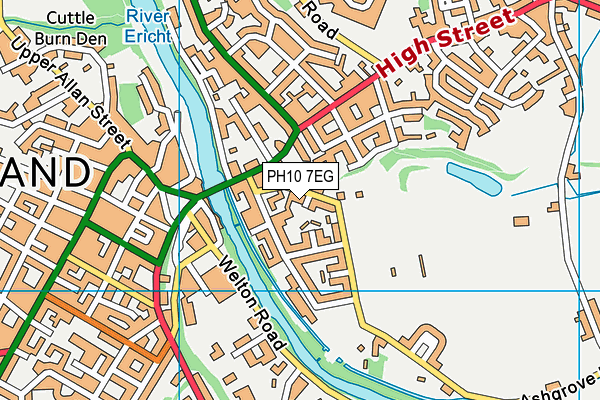 PH10 7EG map - OS VectorMap District (Ordnance Survey) PH10 7EG map - OS VectorMap District (Ordnance Survey)