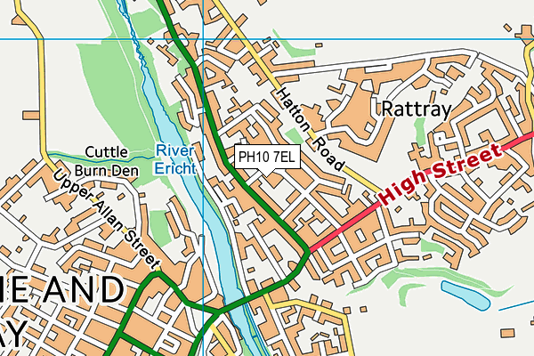 PH10 7EL map - OS VectorMap District (Ordnance Survey) PH10 7EL map - OS VectorMap District (Ordnance Survey)