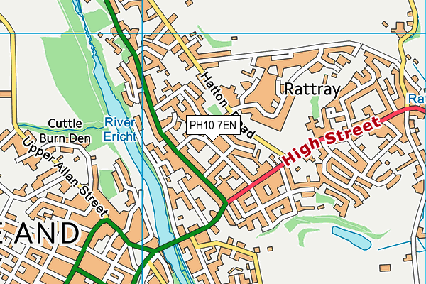 PH10 7EN map - OS VectorMap District (Ordnance Survey) PH10 7EN map - OS VectorMap District (Ordnance Survey)